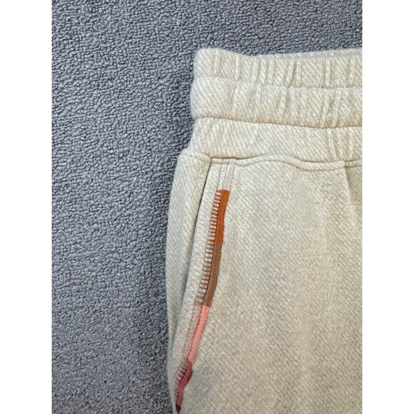 Faherty Legend Jogger Pant Small Embroidered Cream Oatmeal Lounge Athleisure - Picture 5 of 9